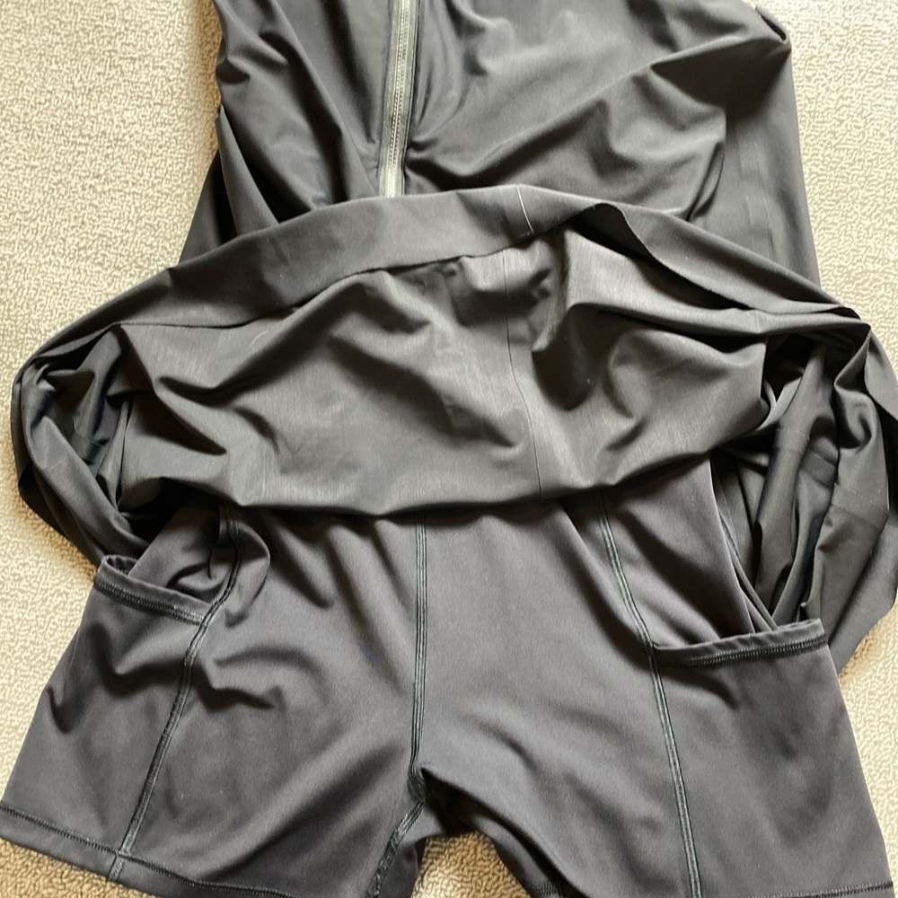 Athleta Medium Black 2 in 1 Ultimate Support Dress- Performance Athleisure - Picture 6 of 8